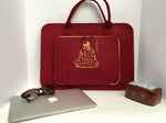 Customized Red Laptop Sleeve bag  Meditation Collection